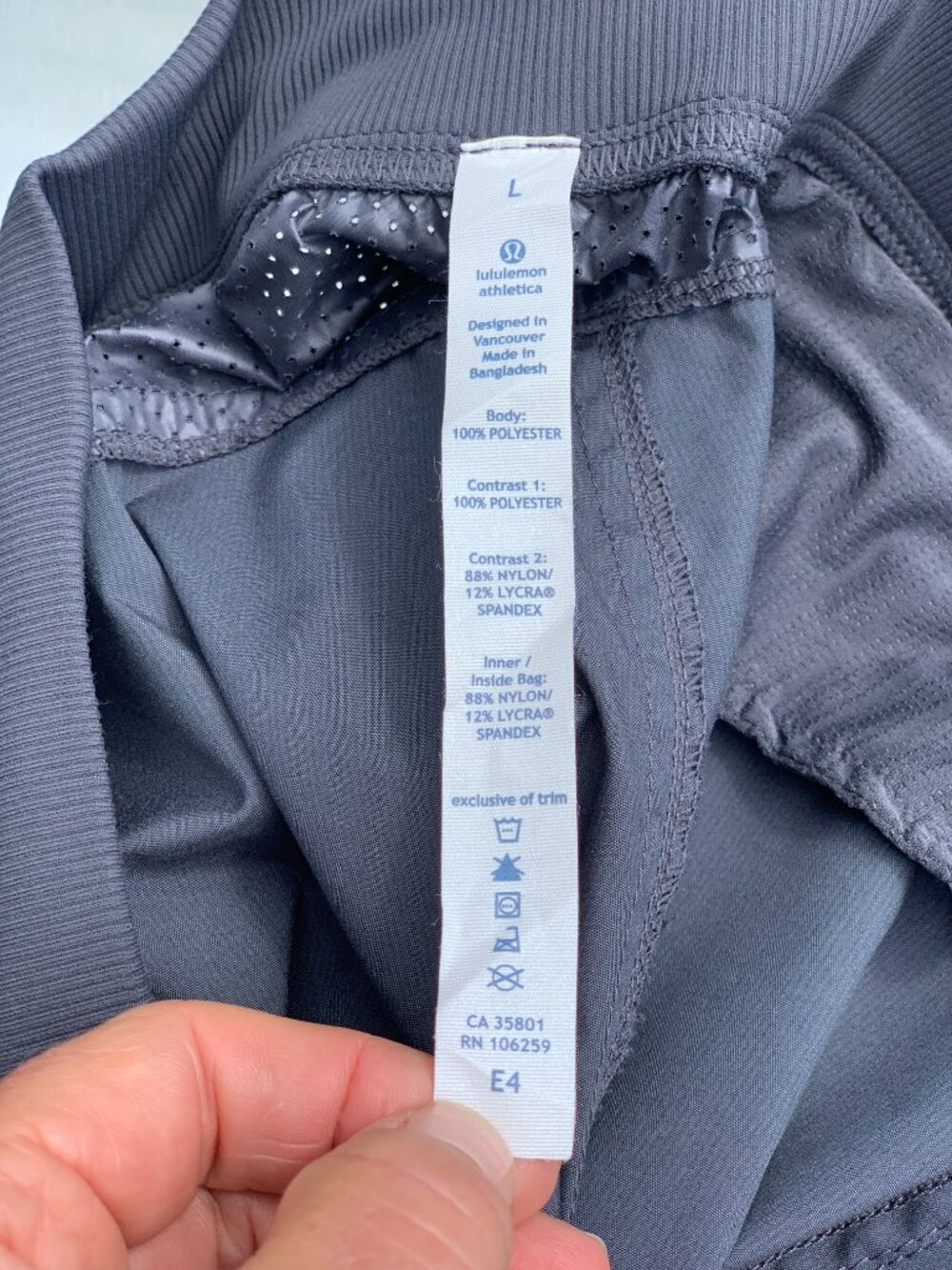 Lululemon Pacific Run Pant Mens L Gray Zip Pocket Calf Athletic Training Cycling - Picture 7 of 12